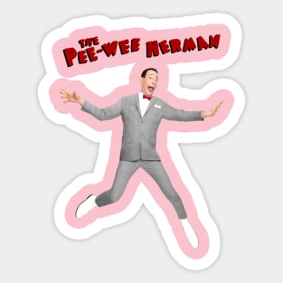 the pee wee herman Sticker